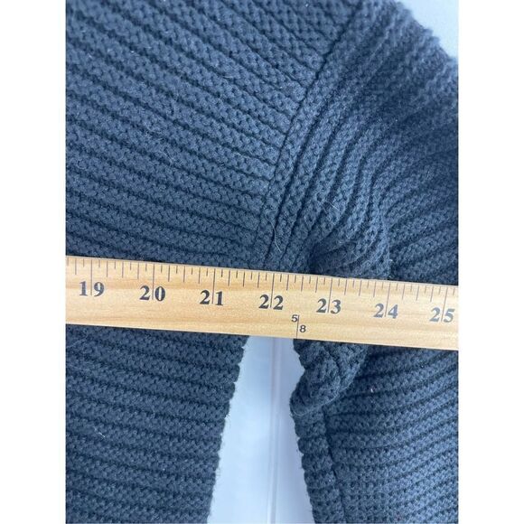 Sweaty Betty London Ribbed Cowl Neck‎ Black Wool and Cotton Blend Sweater Size S - Picture 9 of 9